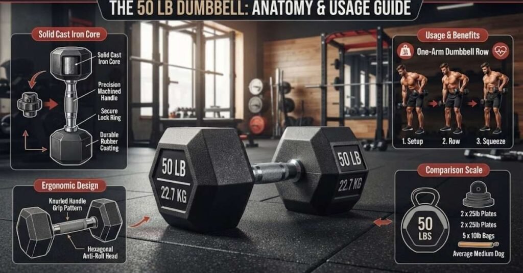 50 Lb Dumbbell