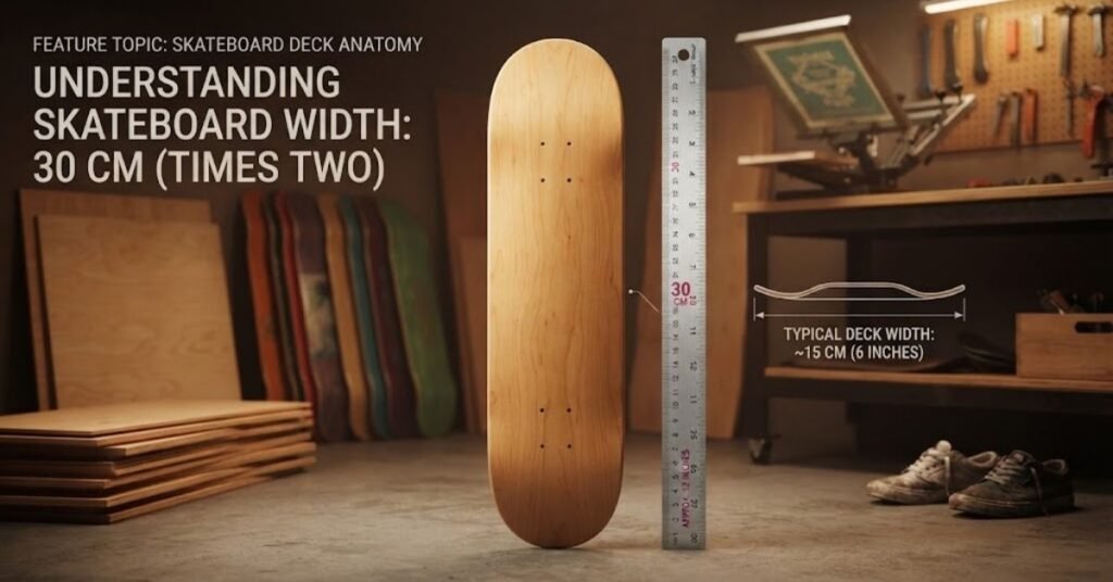 A Typical Skateboard Deck Width (Times Two)