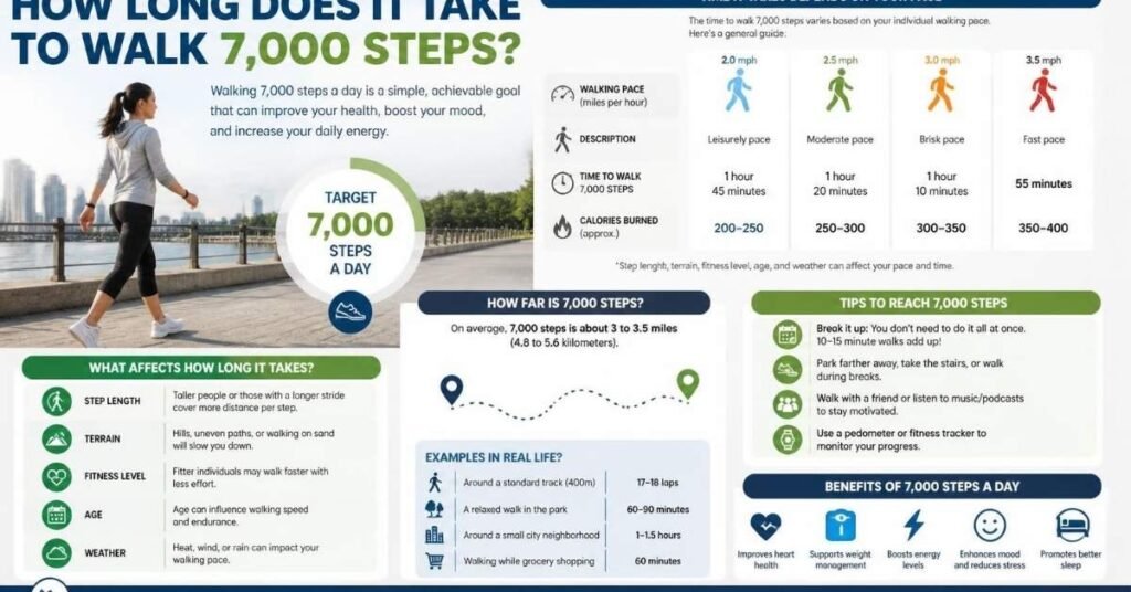 How Long Does It Take to Walk 7,000 Steps