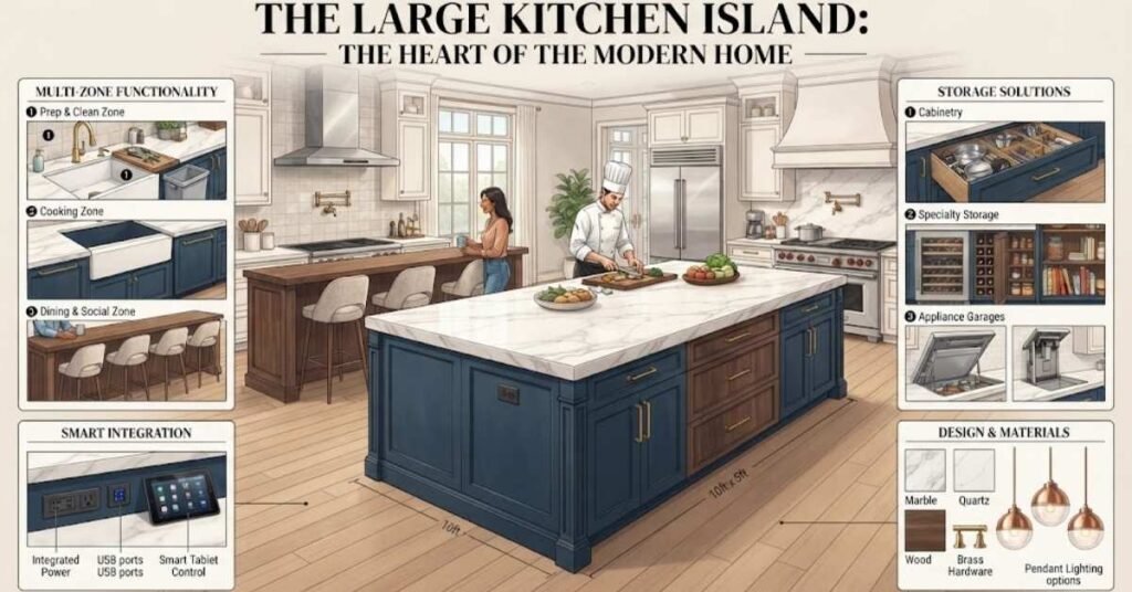 Large Kitchen Island