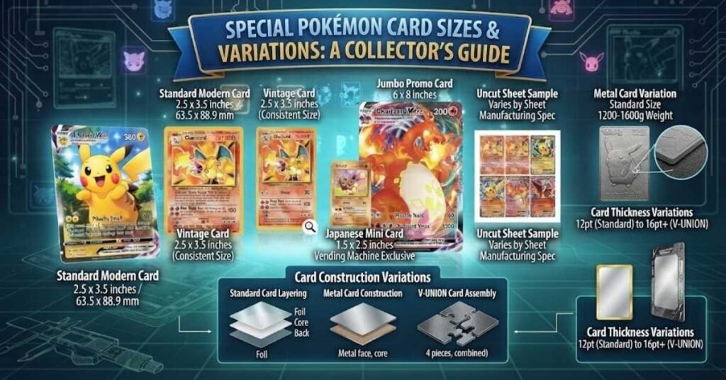 Special Pokemon Card Sizes and Variations