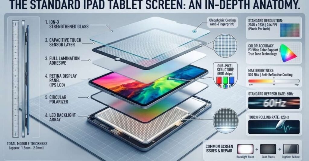 Standard iPad Tablet Screen