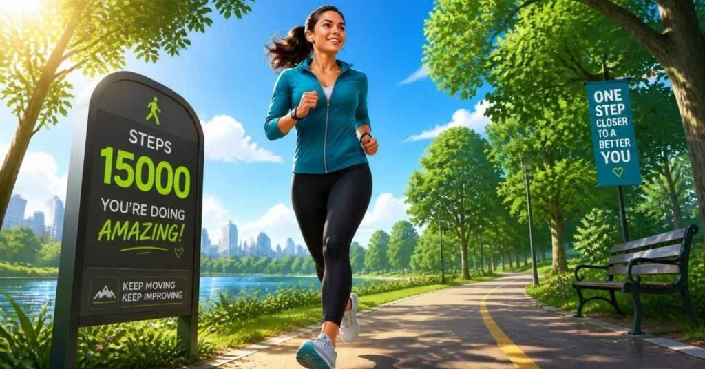 15000 Steps Jogging Distance