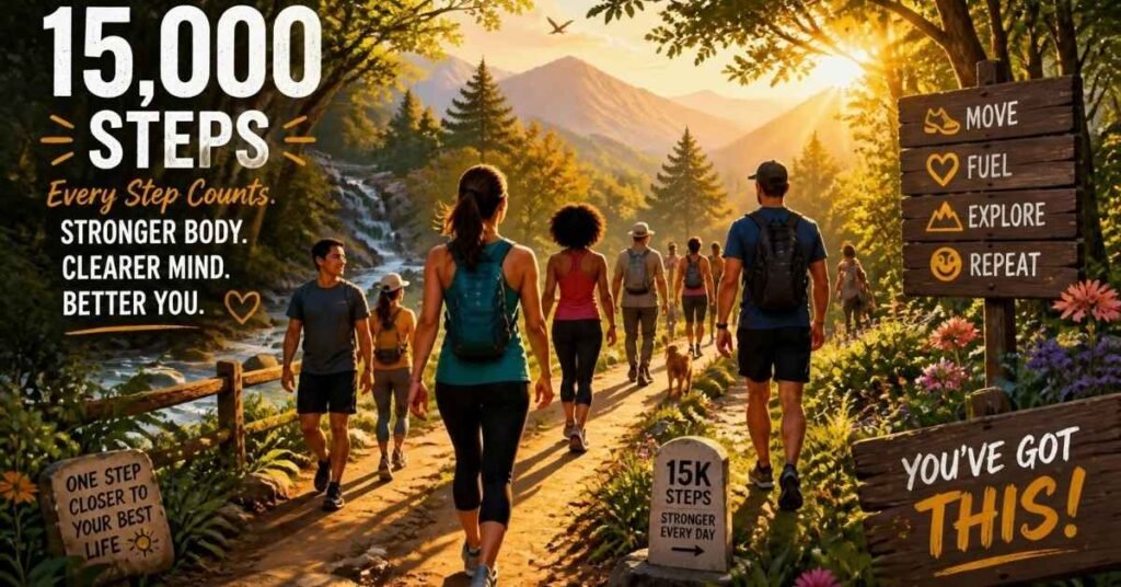 15000 Steps Walking Distance
