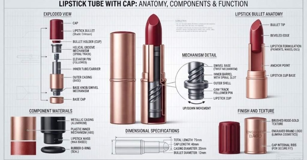 Lipstick Tube With Cap