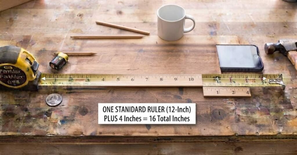 One Standard Ruler Plus 4 Inches