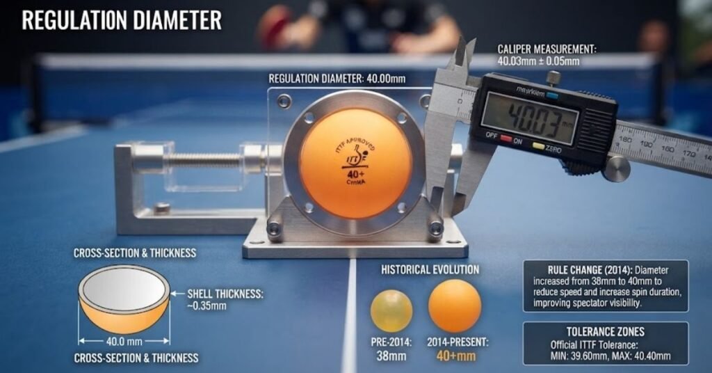 Ping Pong Ball Diameter
