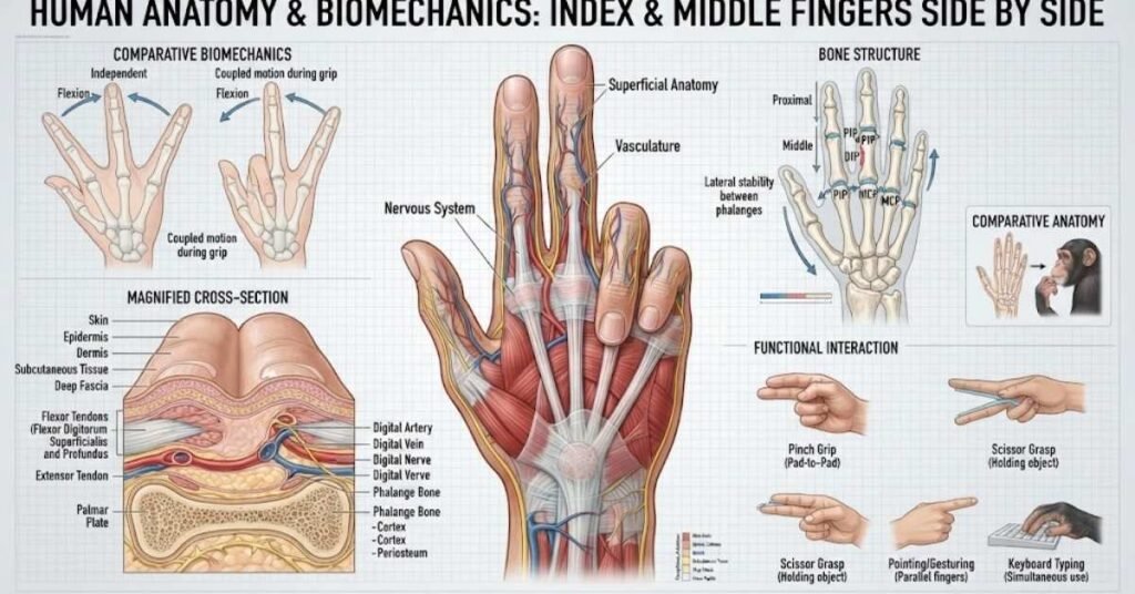 Two Fingers Side by Side