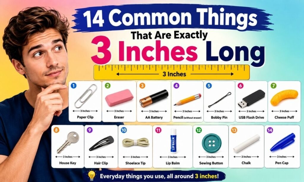 14 Common Things That Are Exactly 3 Inches Long