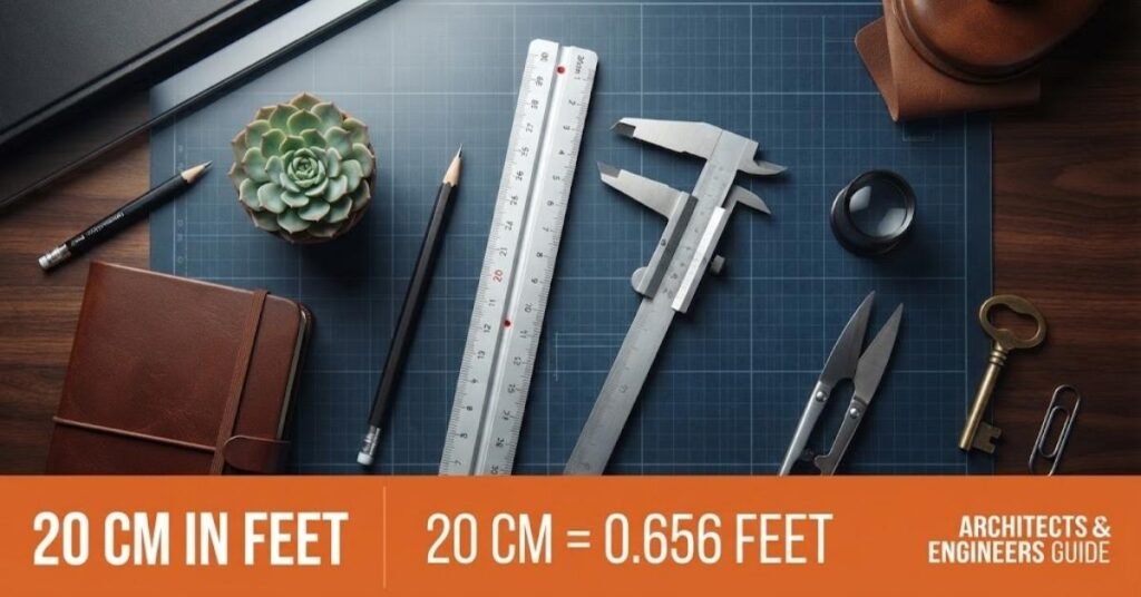20cm in feet