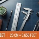 20cm in feet
