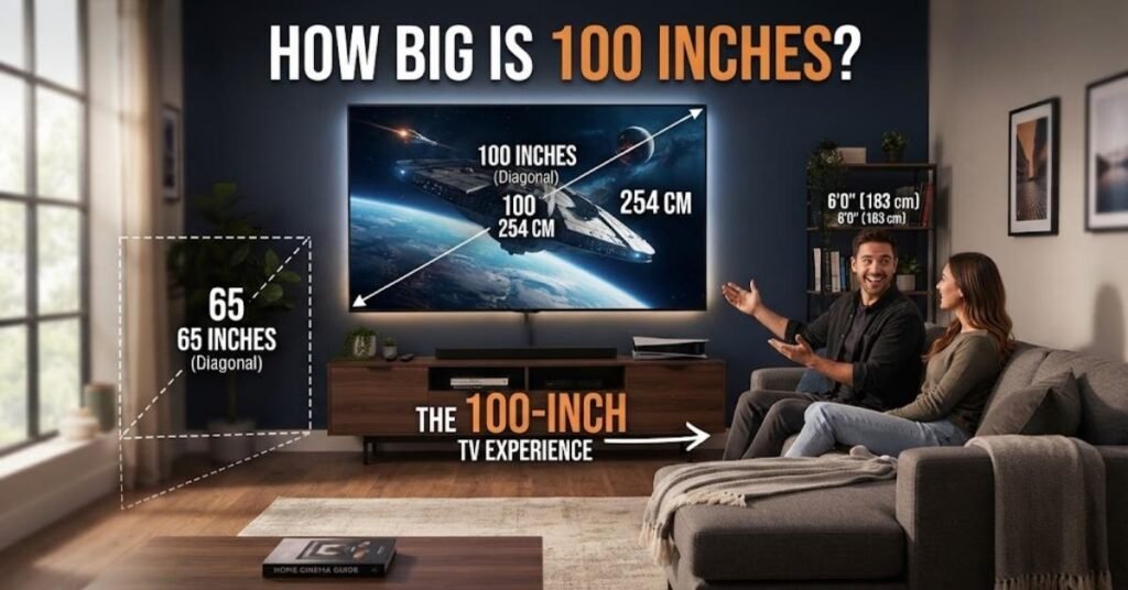 how big is 100 inches