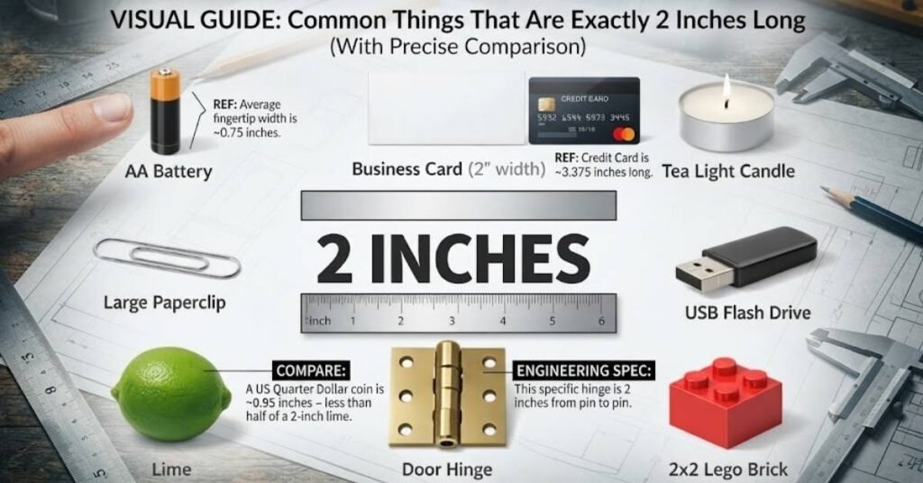 how big is 2 inches compared to an object