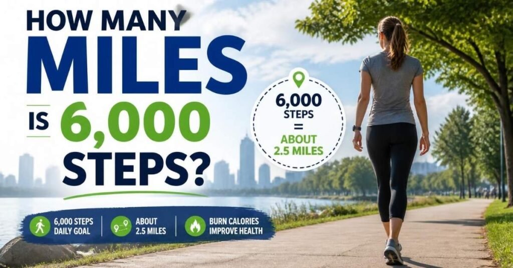 how many miles is 6,000 steps