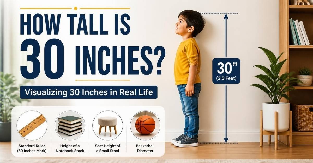 how tall is 30 inches