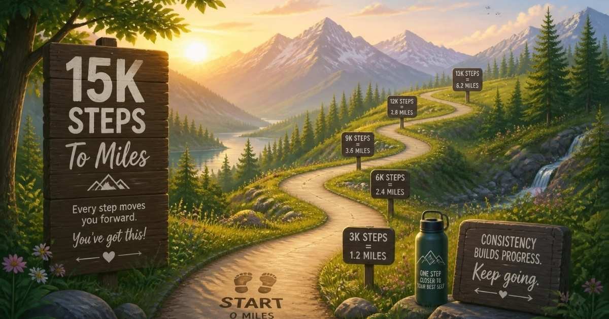 15k steps to miles